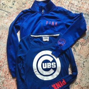 2 Victoria Sectret Chicago Cubs jacket & sweatshirt
